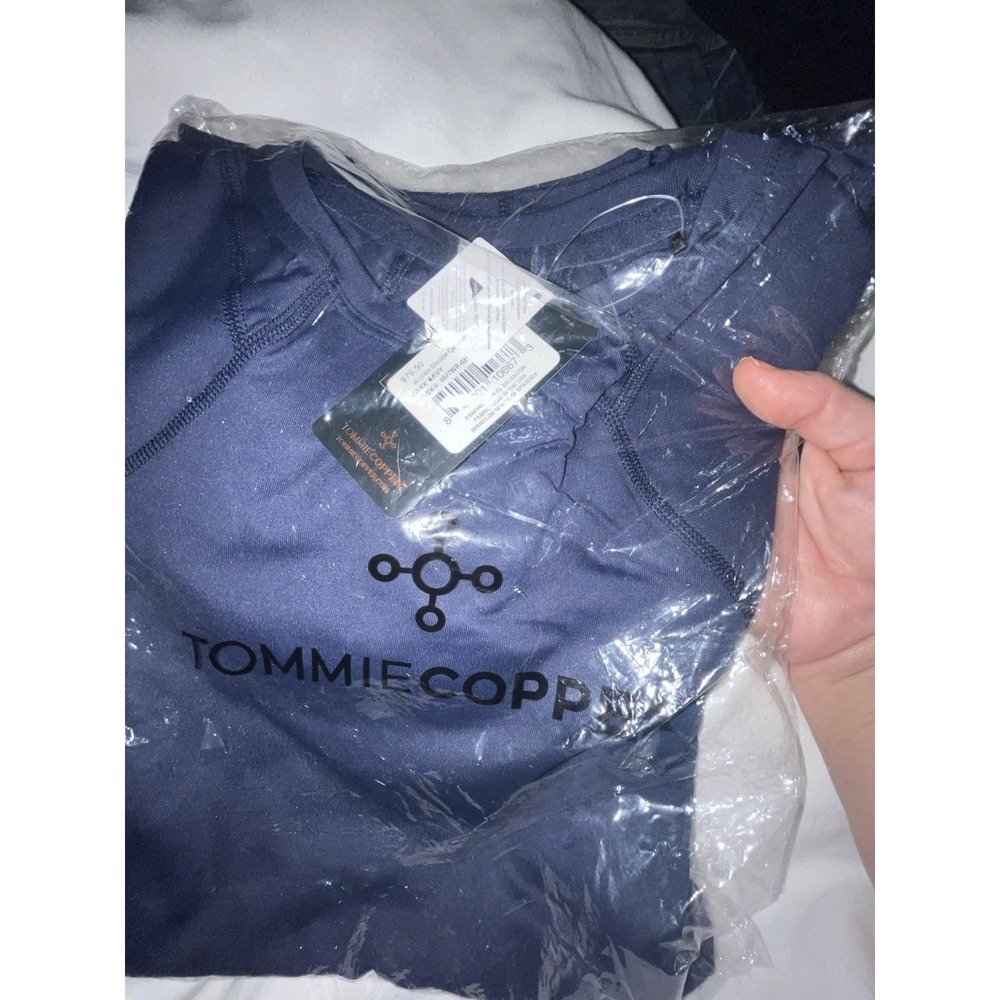 Tommie Copper Women's Shoulder Support Shirt Dark Navy Size S NEW Sealed